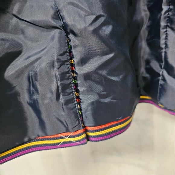 Talbots Blazer Purple Orange Striped Single Breasted Striped Retro 16P - Picture 7 of 11